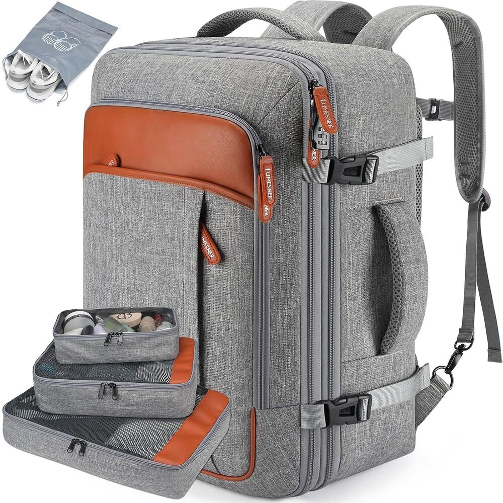 Carry on Travel Backpacks, Extra Large 40L Flight Approved Bag for Men